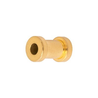 24k gold plated flesh tunnel