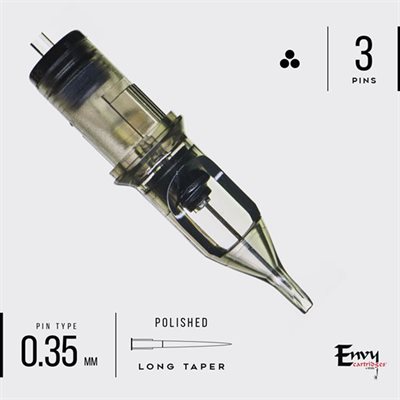 Envy cartridge angled round - 3 round liner extra tight