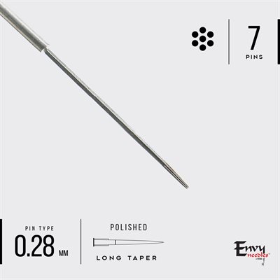 Envy 7 bugpin round liner needles