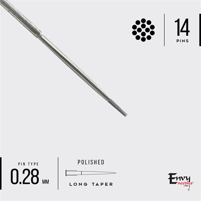 Envy 14 bugpin round liner needles