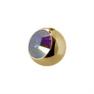 24k gold plated micro jewelled ball