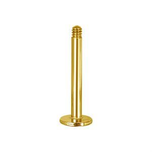 24k gold plated labret wire