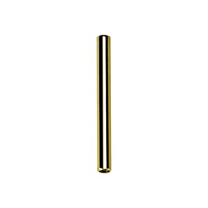 24k gold plated titanium internal barbell stem