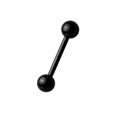 Black steel micro barbell