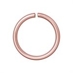 24k rose gold plated steel continuous ring