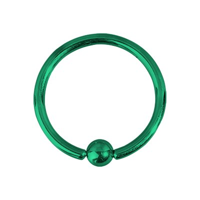 Titanium ball closure ring