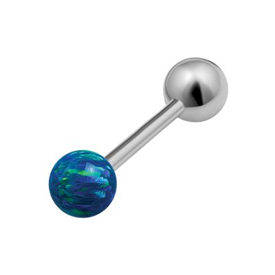 Barbell interne en titanium avec des opales