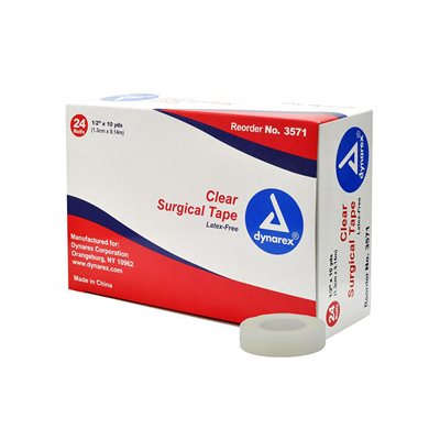 Surgical Tape 1/2" - Clear (24 per box)