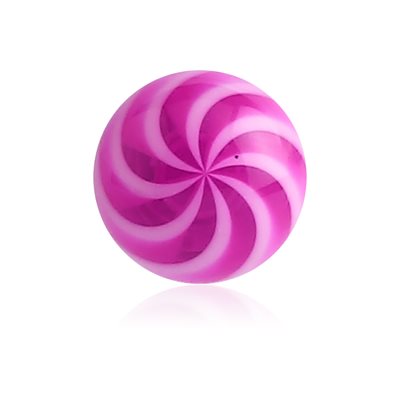 Acrylic twisted spare replacement ball