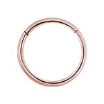 24k rose gold plated steel hinged segment clicker