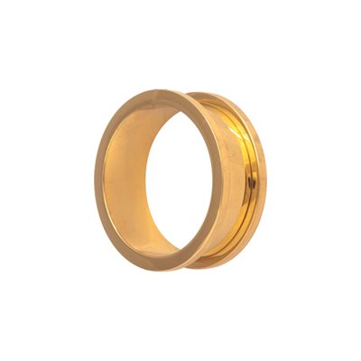 24k gold plated flesh tunnel