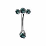 Reverse navel banana with nano gems