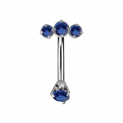 Reverse navel banana with nano gems