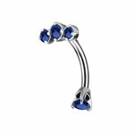 Reverse navel banana with nano gems