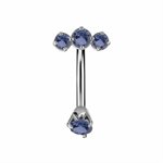 Reverse navel banana with nano gems