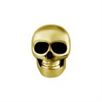 24k gold plated skull earstuds
