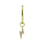 24k gold plated CoCr jewelled flash charm for clicker