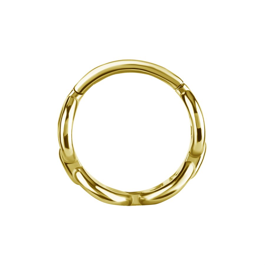 18k gold plated CoCr chain link clicker