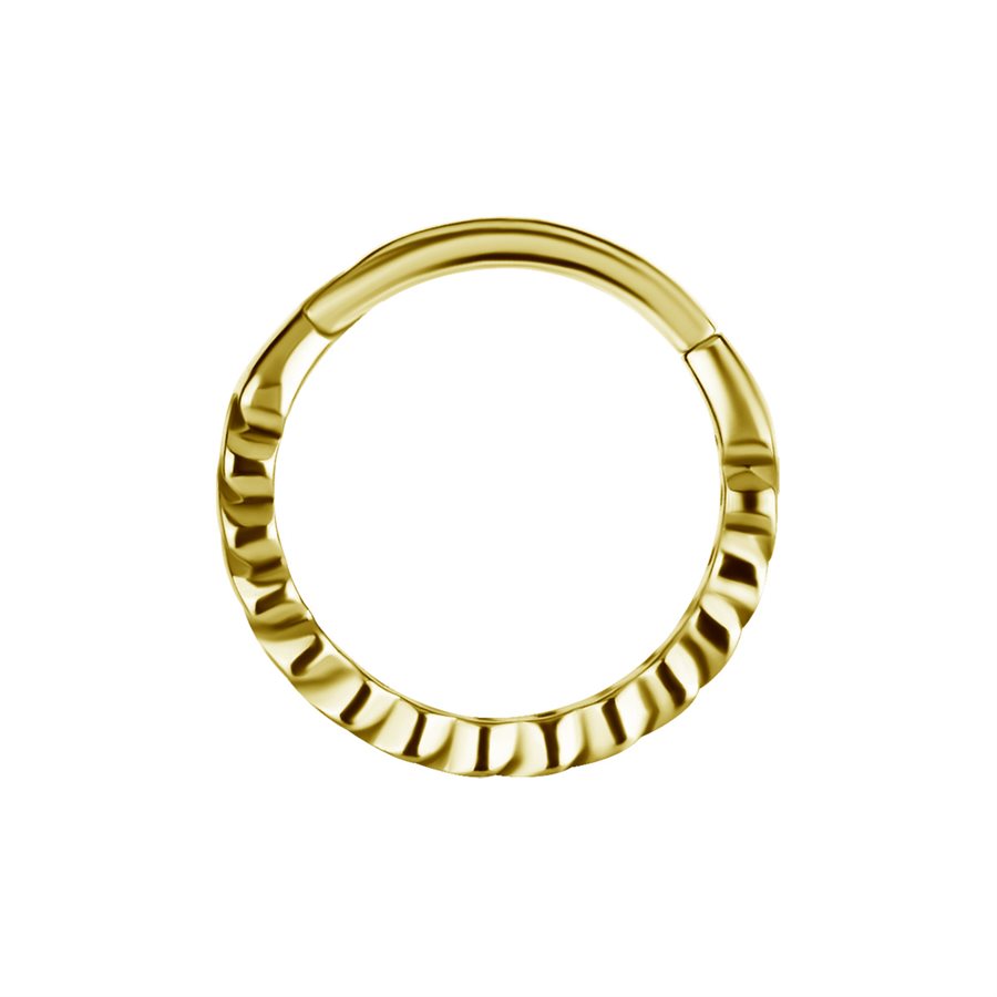 18k gold plated CoCr cuban chain link clicker