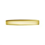 18k gold plated CoCr plain rook clicker with square profile