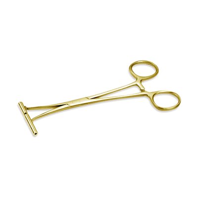 24k gold plated septum clamp