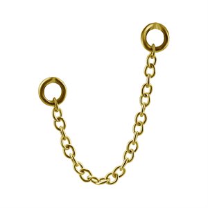 24k gold plated connecting chain for clicker