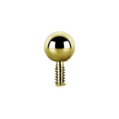 24k gold plated titanium internal spare replacement ball