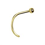 24k gold plated nosescrew with ball