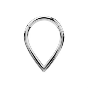 Plain V shaped hinged clicker ring