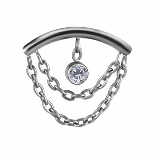CoCr plated titanium internal attachment for flat helix