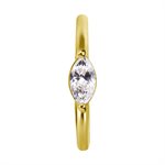 18k gold hinged jewelled clicker