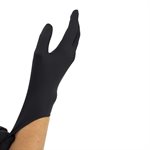 Medical grade black latex gloves
