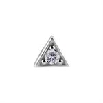 CoCr internal threadless jewelled triangle attachment