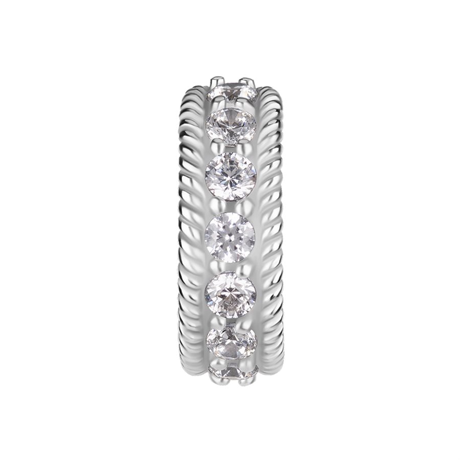 CoCr belly clicker ring with premium zirconia