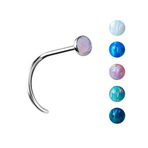 Nosescrew with opal