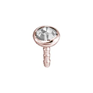 24k rose gold plated internal attachment for push in labret